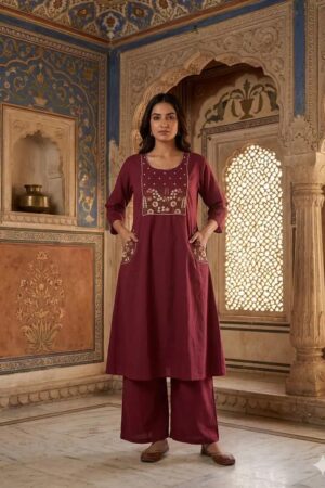 Naisha K 845 Dhabu Cotton Daily Wear Kurti WIth Bottom Rehmat Boutique