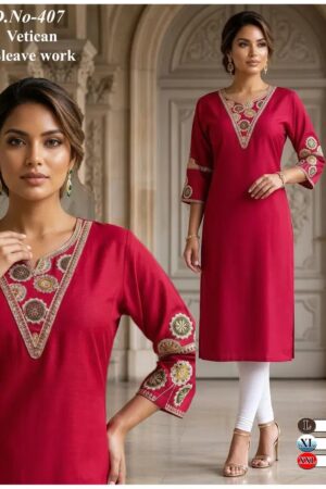 Fancy Vatican 01 Designer Cotton Kurti Collection Rehmat Boutique