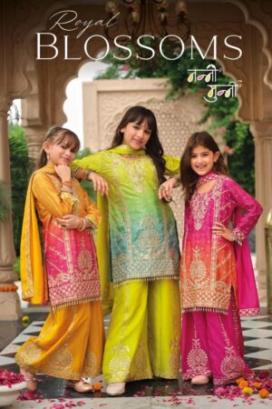 Nanni Munni Royal Chinon Embroidered Kids Wear Salwar Suits Rehmat Boutique
