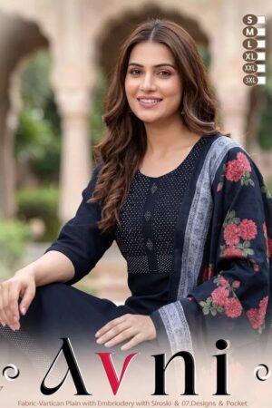 Avni Vol 2 Vartican Casual Wear Kurti Pant With Dupatta Rehmat Boutique