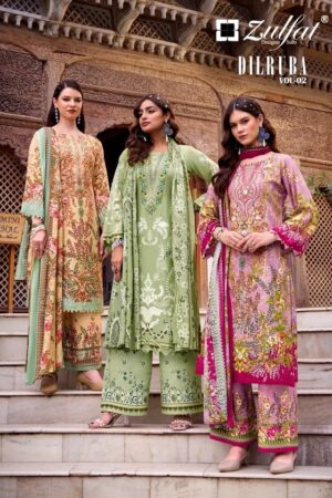Zulfat Dilruba Vol 2 Handwork Designer Dress Material Collection Rehmat Boutique