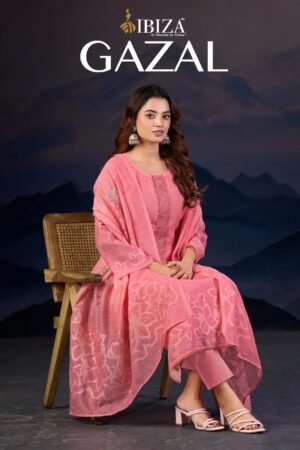 Ibiza Gazal Linen Embroidered Salwar Suits Collection Rehmat Boutique