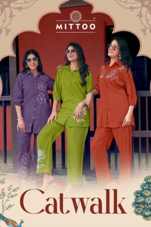 Mittoo Catwalk Viscose Hand Work Fancy Co Ord Set Collection Rehmat Boutique
