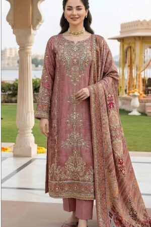 Shree Kt 335 Viscose Muslin Embroidered Salwar Kameez Rehmat Boutique