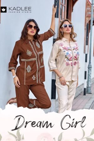 Kadlee Dream Girl Thread Worked Co Ord Set Collection Rehmat Boutique