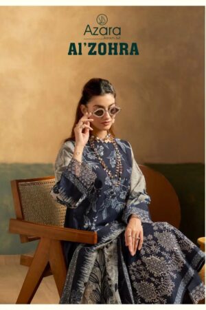 Radhika Azara Al Zohra Lawn Designer Dress Material Rehmat Boutique