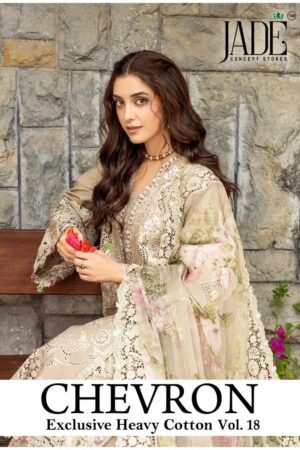 Jade Chevron Vol 18 Cotton Readymade Pakistani Suits Rehmat Boutique