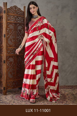 Lux Vol 11 Fancy Pure Ajrakh Saree Collection Rehmat Boutique