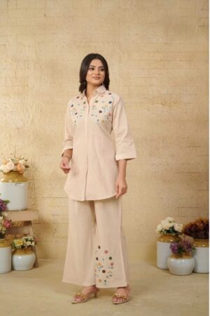 Vamika Victoria Cambric Cotton Co Ord Set Rehmat Boutique