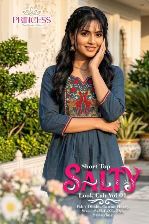 Princess Salty Vol 1 Daily Wear Cotton Short Top Collection Rehmat Boutique