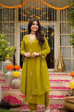Sahiba Vol 1 Mal Chanderi Kurti And Bottom Dupatta Rehmat Boutique