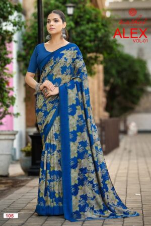 Kashvi Alex Vol 1 Black Printed Saree Collection Rehmat Boutique