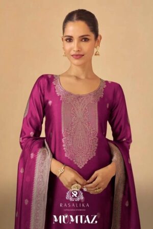 Rasalika Mumtaz Jacquard Work Dress Material Collection Rehmat Boutique