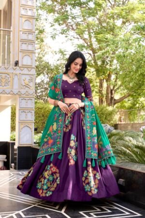 Taraa L 1239 Tasar Silk Printed Lehenga Choli Collection Rehmat Boutique