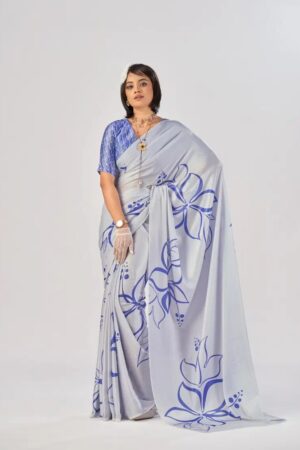 Taraa L 7016 Satin Silk Party Wear Printed Saree Collection Rehmat Boutique