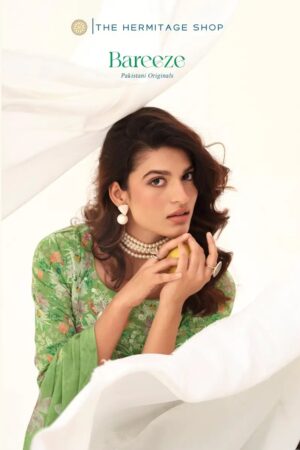 Hermitage Bareeze Lawn Cotton Designer Dress Material Rehmat Boutique