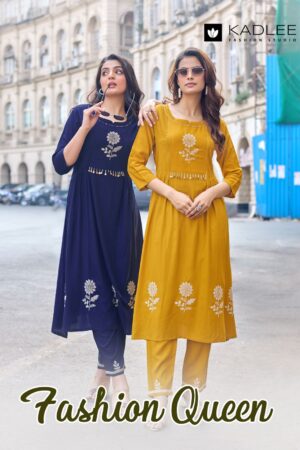 Kadlee Fashion Queen Hand Work Kurti With Bottom Rehmat Boutique