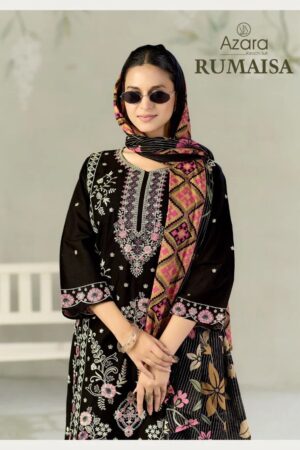 Radhika Azara Rumaisha Lawn Cotton Designer Dress Material Rehmat Boutique