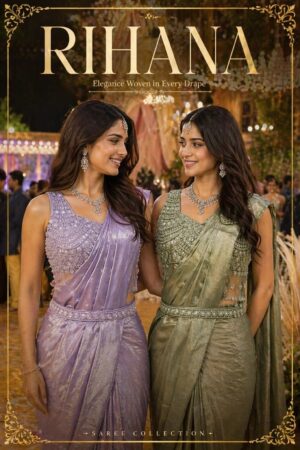Mrudangi Rihana Premium Designer Ready To Wear Saree Collection Rehmat Boutique