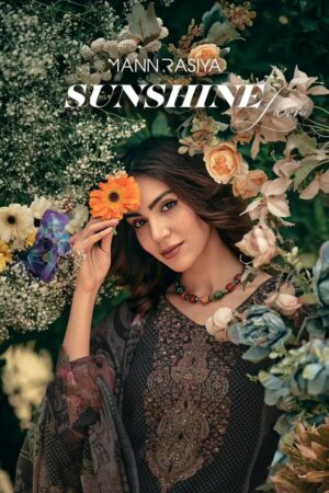 Mannrasiya Sunshine Mal Chanderi Digital Printed Salwar Kameez Rehmat Boutique