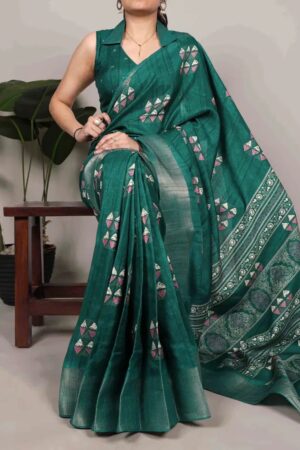 Taraa L 7212 Silk Festive Wear Printed Saree Collection Rehmat Boutique