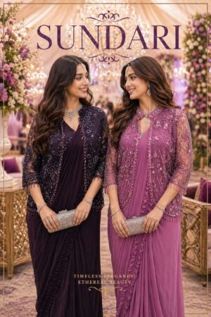 Mrudangi Sundari Lycra Full Blouse And Jacket Ready To Wear Saree Rehmat Boutique