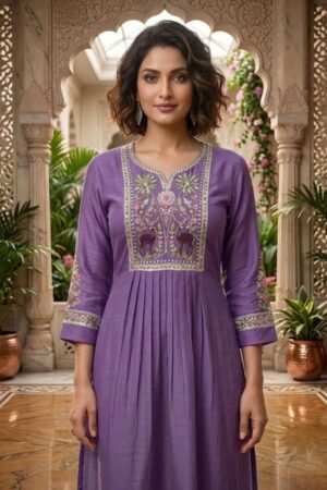 Vitara Himanshi Mal Chanderi Kurti With Bottom Dupatta Rehmat Boutique