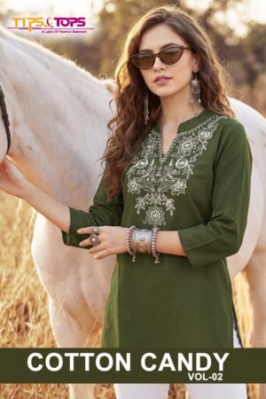 Tips And Tops Cotton Candy Vol 2 Cotton Fancy Short Ladies Tops Rehmat Boutique