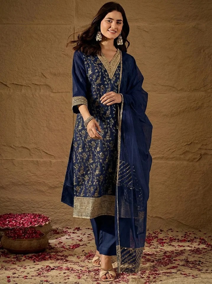 1777188775 Navya Kurti 246 Chanderi Silk Kurti With Bottom Dupatta Rehmat Boutique Navya Kurti 246 Chanderi Silk Kurti With Bottom Dupatta Rehmat Boutique