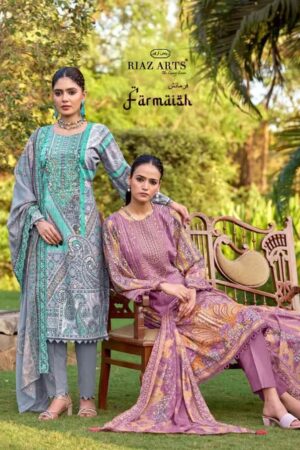 Riaz Arts Bin Saeed Farmaish Vol 2 Cotton Dress Material Collection Rehmat Boutique