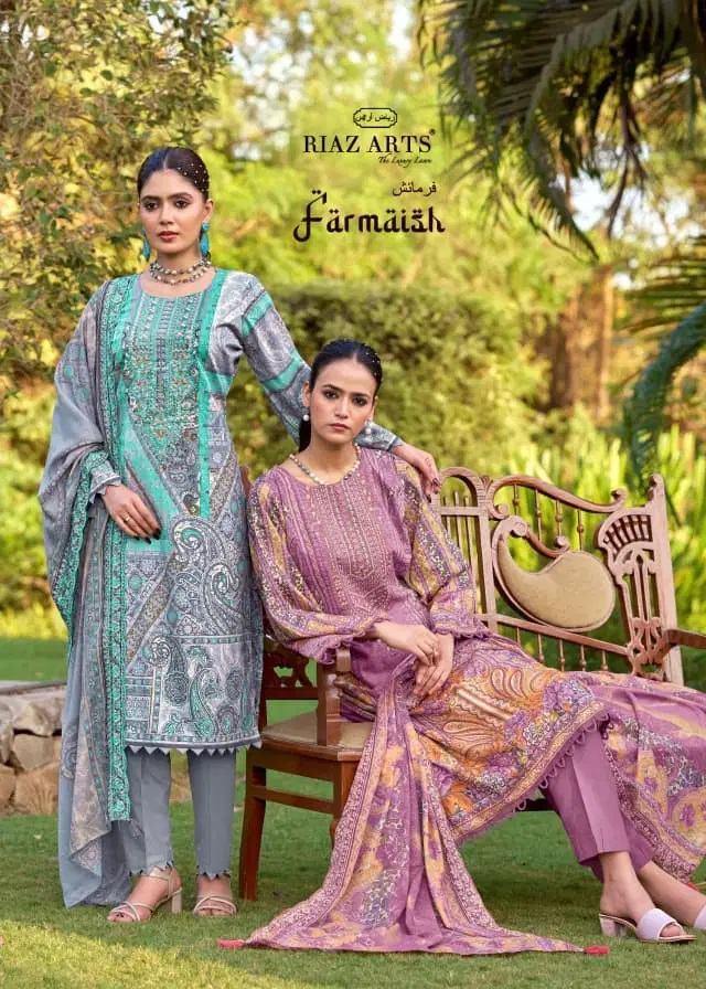 1777471165 Riaz Arts Bin Saeed Farmaish Vol 2 Cotton Dress Material Collection Rehmat Boutique Riaz Arts Bin Saeed Farmaish Vol 2 Cotton Dress Material Collection Rehmat Boutique