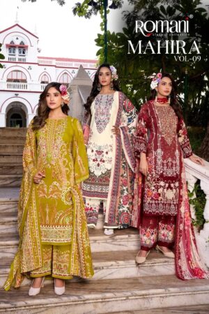 Romani Mahira Vol 9 Cotton Printed Dress Material Collection Rehmat Boutique