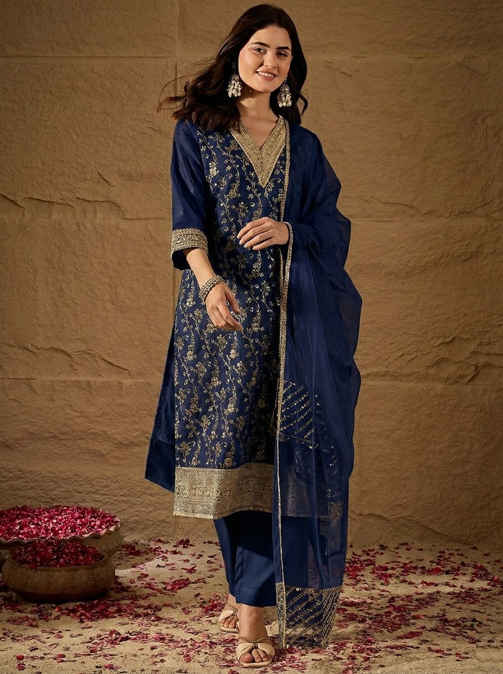 20260426073255.1777095484293983698 Navya Kurti 246 Chanderi Silk Kurti With Bottom Dupatta Rehmat Boutique Navya Kurti 246 Chanderi Silk Kurti With Bottom Dupatta Rehmat Boutique