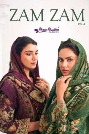 Shree Shalika Zam Zam Vol 2 Lawn Cotton Dress Material Collection Rehmat Boutique