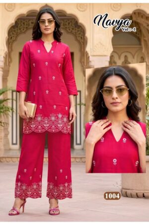Navya Vol 1 Vertican Silk Kurti With Bottom Collection Rehmat Boutique