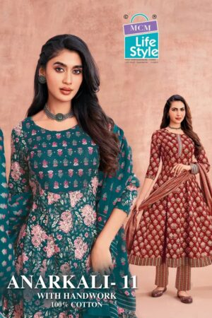 Mcm Anarkali Vol 11 Cotton Anarkali Kurti Set Collection Rehmat Boutique