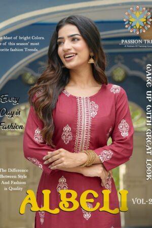 Passion Tree Albeli Vol 2 Embroidery Kurti Collection Rehmat Boutique