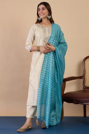 VP 9841 Zora Thread Work Kurti With Bottom Under 500 Rehmat Boutique