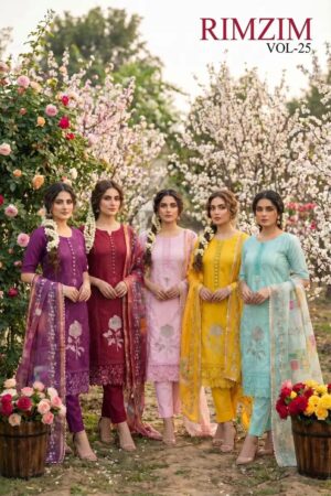 Rimzim Vol 25 Designer Kurti Set With Dupatta Rehmat Boutique