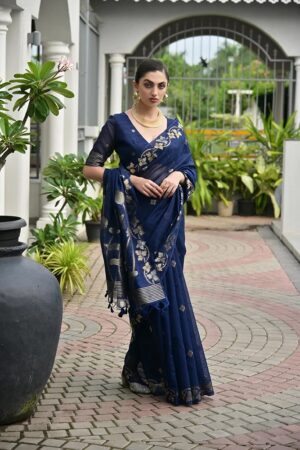 Jf 3420 Soft Jute Linen Silk Traditional Saree Collection Rehmat Boutique