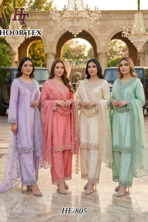 Hoor Tex 805 A To D Embroidered Readymade Salwar Kameez Rehmat Boutique