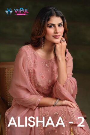 Vipul Alishaa Vol 2 Chiffon Beads Work Salwar Kameez Rehmat Boutique