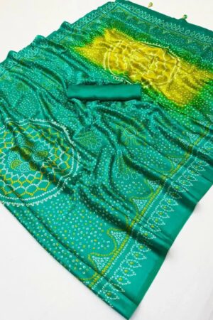 Lux Vol 35 Modal Silk Bandhani Printed Saree Collection Rehmat Boutique