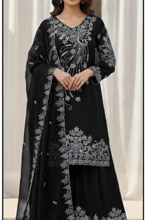 Hoor Tex 527 A To D Georgette Zarkan Work Readymade Suits Rehmat Boutique
