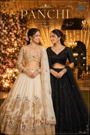 Mrudangi Panchi Beads Worked Lehenga Choli Collection Rehmat Boutique