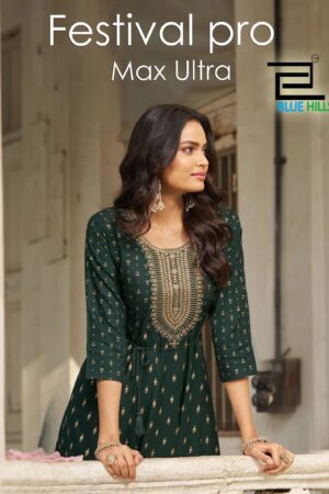 Blue Hills Festival Pro Max Ultra Anarkali Gown Collection Rehmat Boutique