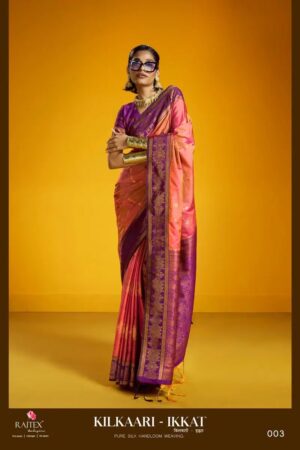 Rajtex Kilkaari Ikkat Pure Silk Handloom Saree Collection Rehmat Boutique