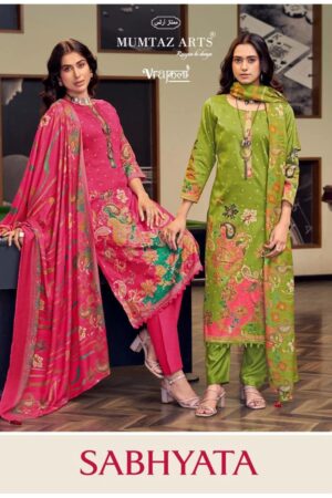 Mumtaz Arts Sabhyata Jam Digital Printed Dress Material Rehmat Boutique