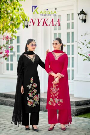 Karissa Nykaa Bombay Cotton Hand Work Kurti Bottom With Dupatta Rehmat Boutique