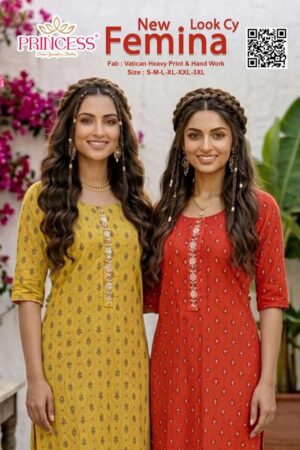 Princess New Femina Printed Kurti Below 300 Wholesale Price Rehmat Boutique